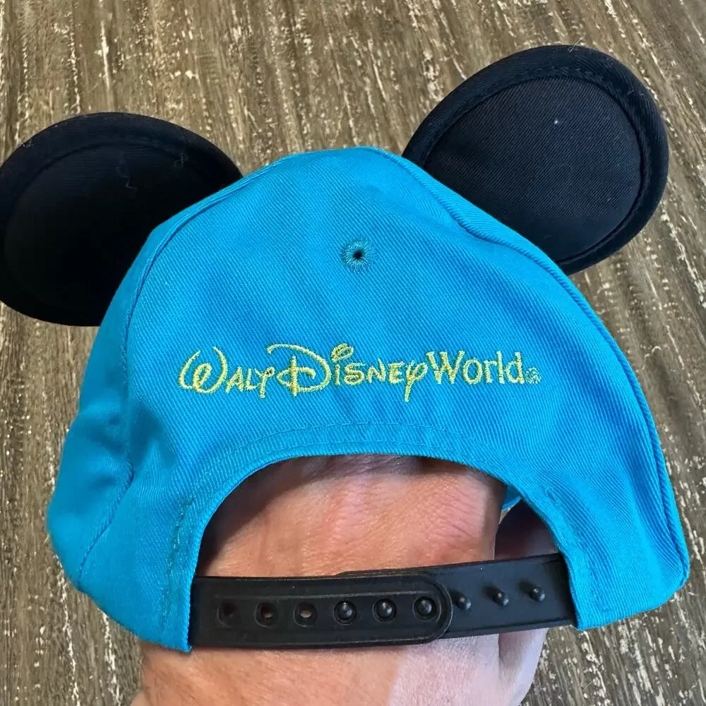Walt Disney World Park Exclusive Mickey Mouse Ears Hat Cap w/ Sunglasses Blue